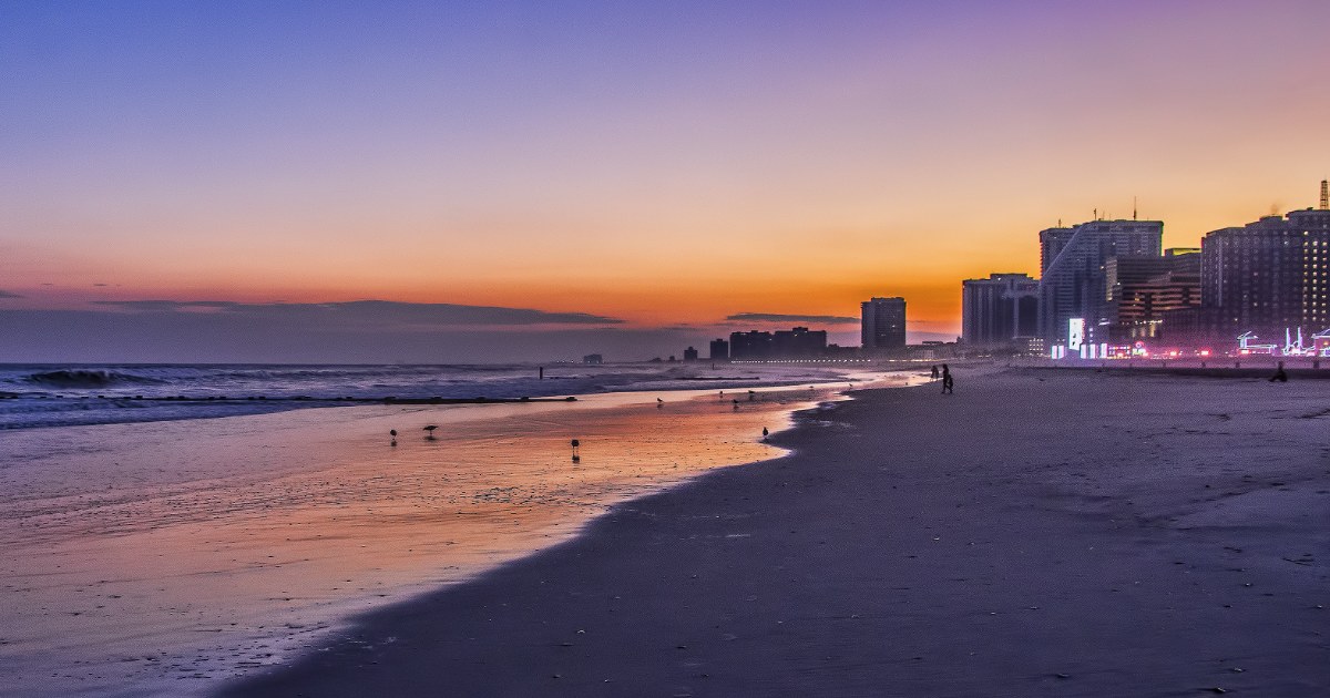 A South Jersey Shoreline at sunset